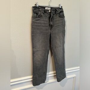 Abercrombie & Fitch The Ankle Straight Ultra High Rise Women's Charcoal Jeans